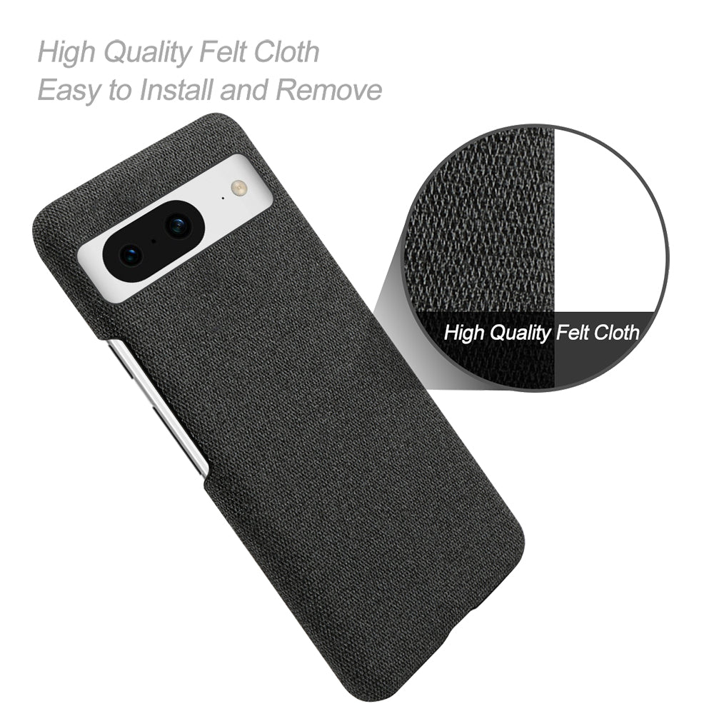For Google Pixel 8 Case Solid Color Cloth Texture Hard PC Protective Phone Cover For Google Pixel 8 Case Solid Color Cloth Texture Hard PC Protective Phone Cover